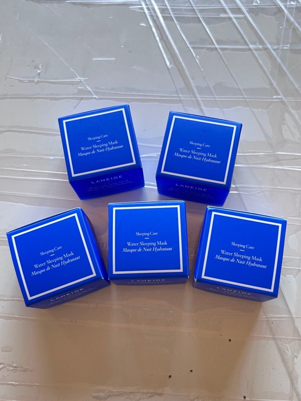 New! 5Pc LANEIGE Blue Water Sleeping Mask travel set